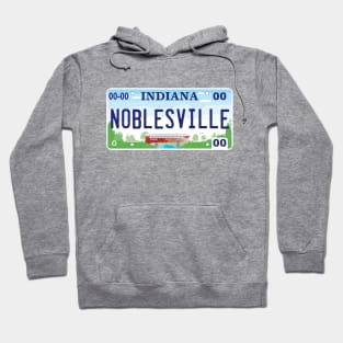 Noblesville Indiana License Plate Hoodie